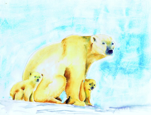 Famille ours polaire
